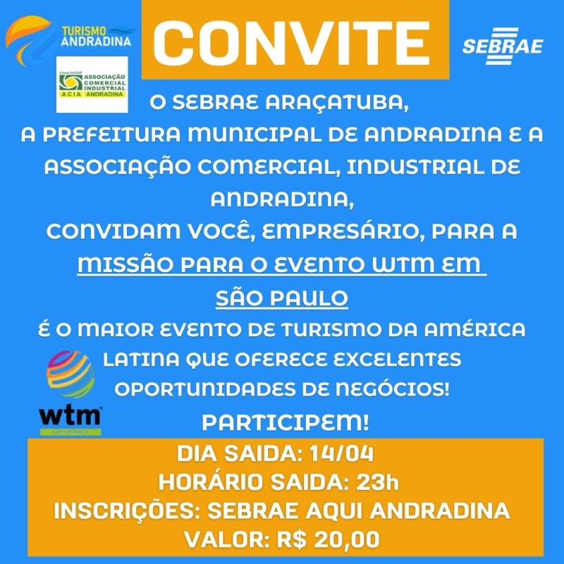 Noticia andradina-vai-ter-missao-para-a-wtm-sao-paulo