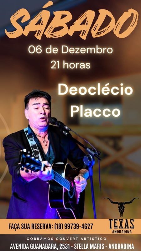 Evento texas-andradina---sabado---0612---21h---deoclecio-placco
