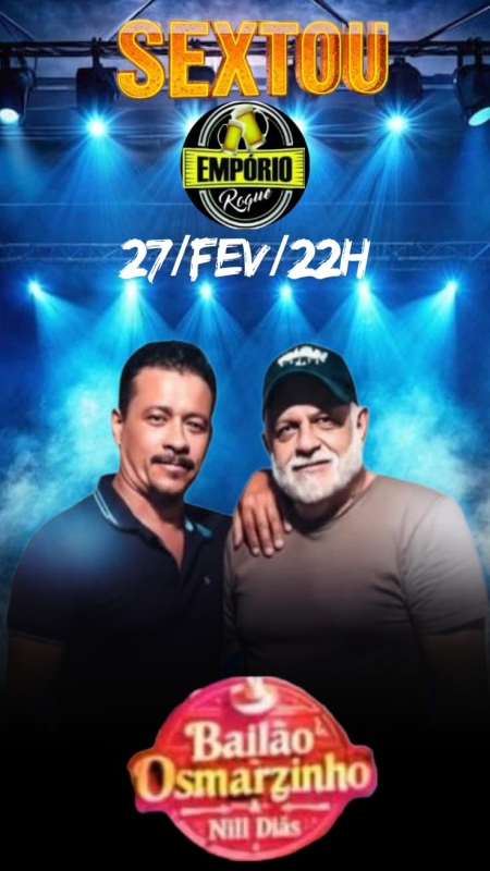 Evento emporio-roque---sexta---2702---22h---osmarzinho--nill-dias