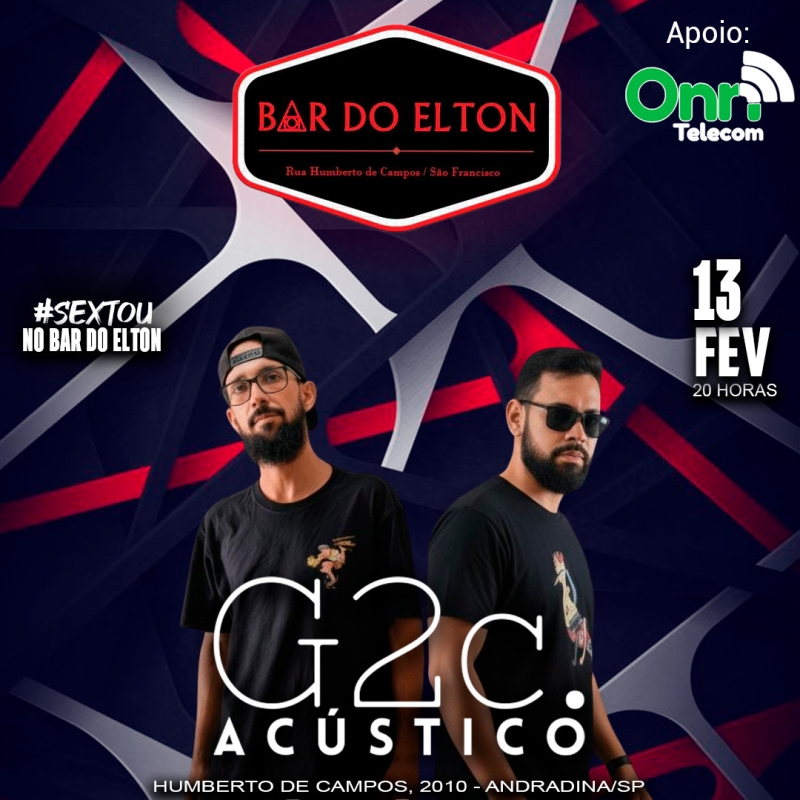 Evento bar-do-elton---sexta----1302---20h---g2c-acustico