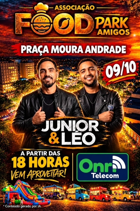 Noticia praca-moura-andrade-recebe-show-da-dupla-junior--leo-no-food-park-amigos